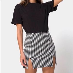 Motel Rocks Houndstooth Skirt